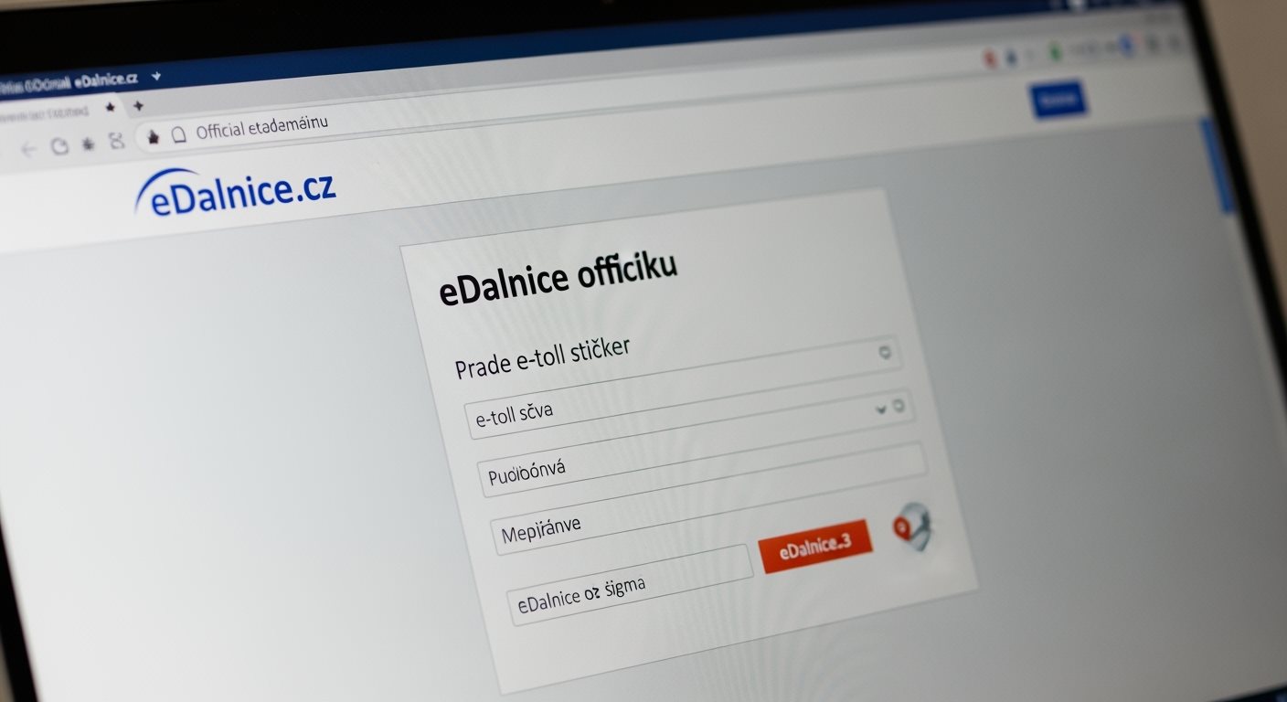 Formulár pre nákup e-známky na notebooku