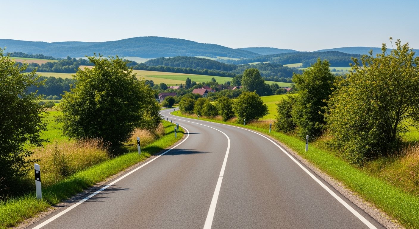 Malebná okresná cesta ako alternatíva k diaľnici