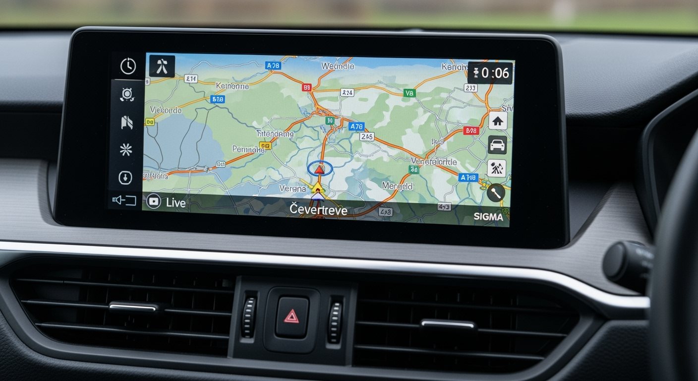 Navigácia s aktuálnymi dopravnými informáciami