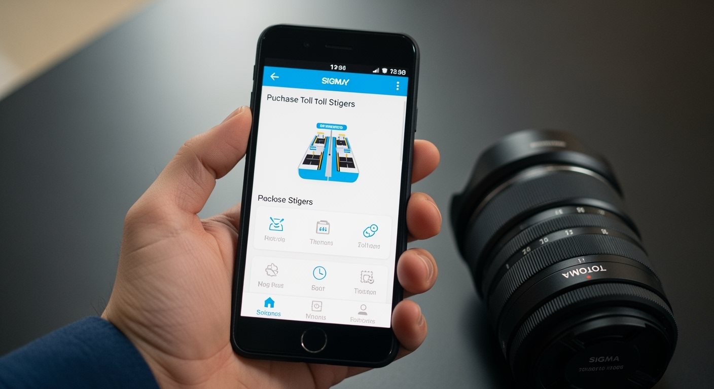 Mobilná aplikácia na správu diaľničných známok na telefóne